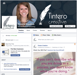 Content Marketing Experts Tintero Creative's Facebook Page